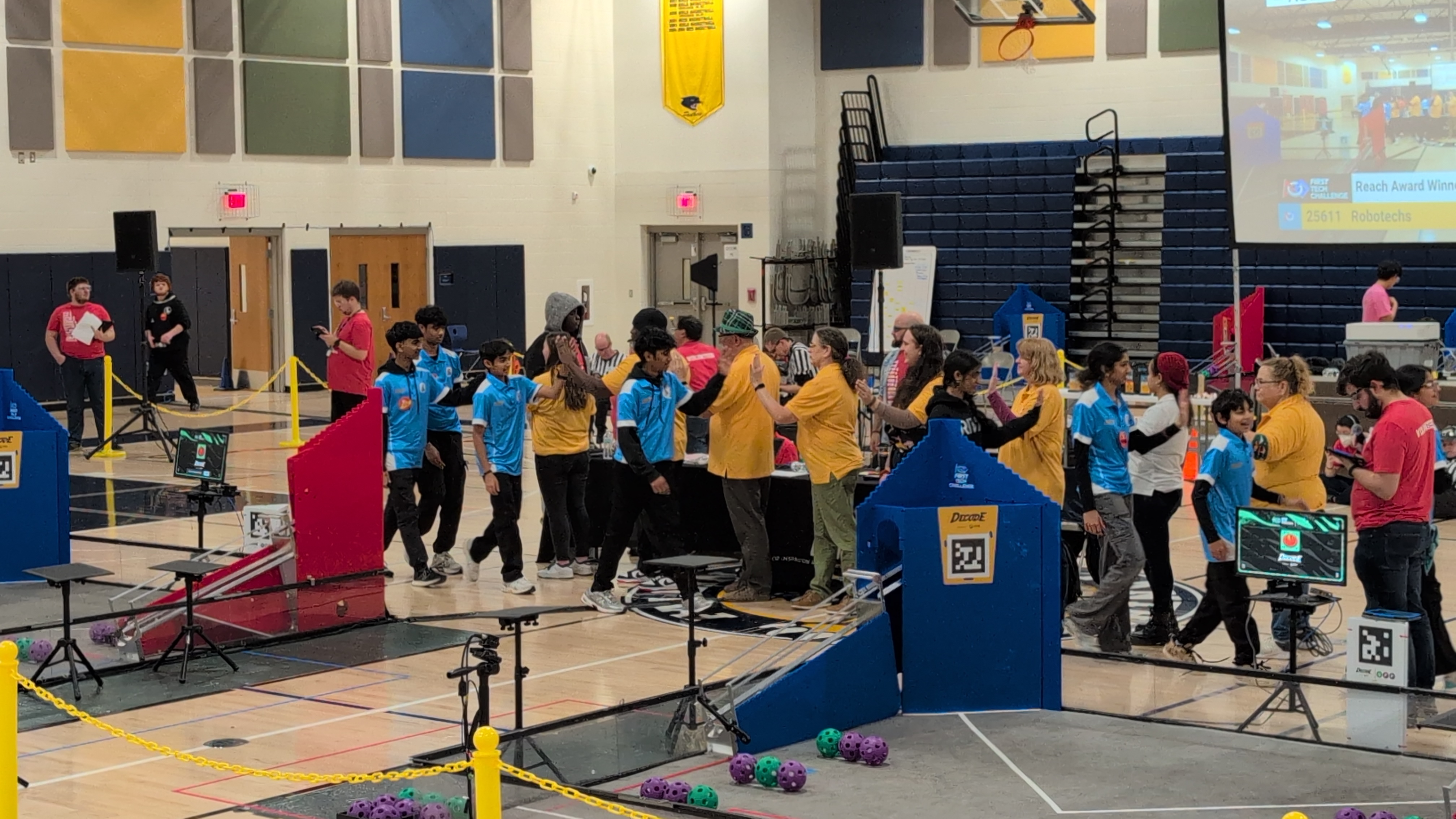 Robots on the competition field